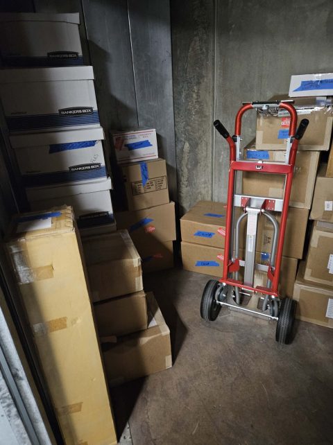 Boxes in Storage Unit