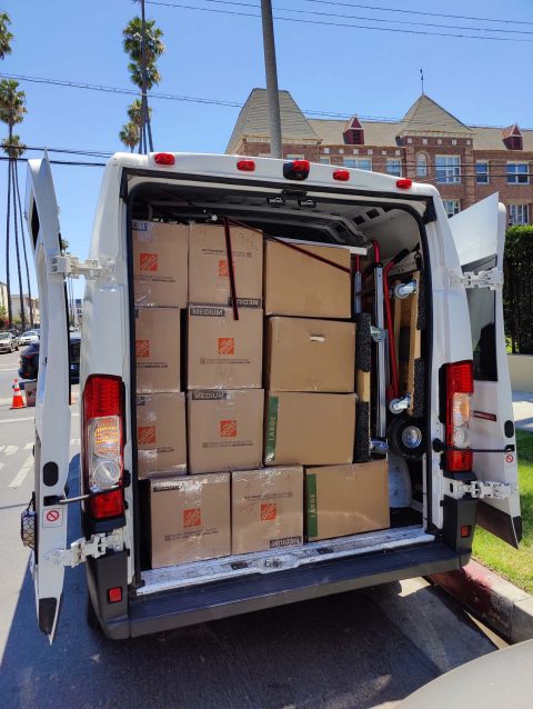 Van Packed Boxes