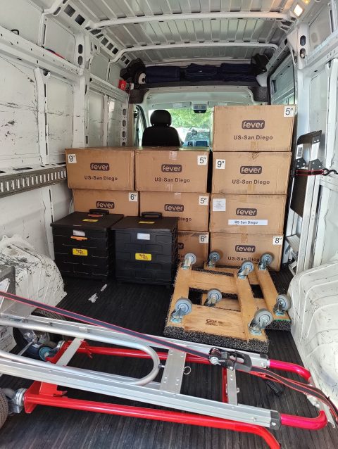 Boxes Van Ladder